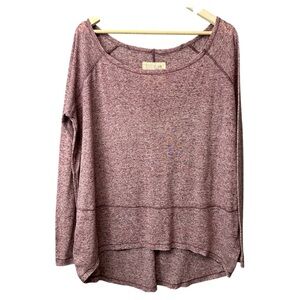 We The Free Long Sleeve Raw Hem Shirt